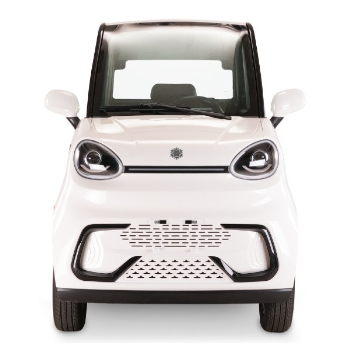 Kuba Q-EN Albă – mașină electrică fără permis, vedere frontală