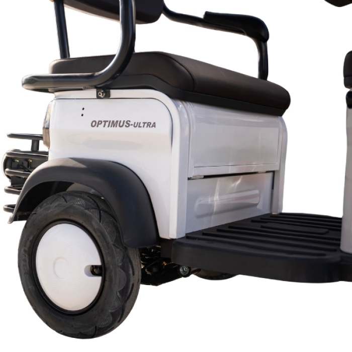Triciclu electric fără permis 25km/h Kuba Optimus Ultra cabină 2+1 persoane autonomie 50km - imagine 6