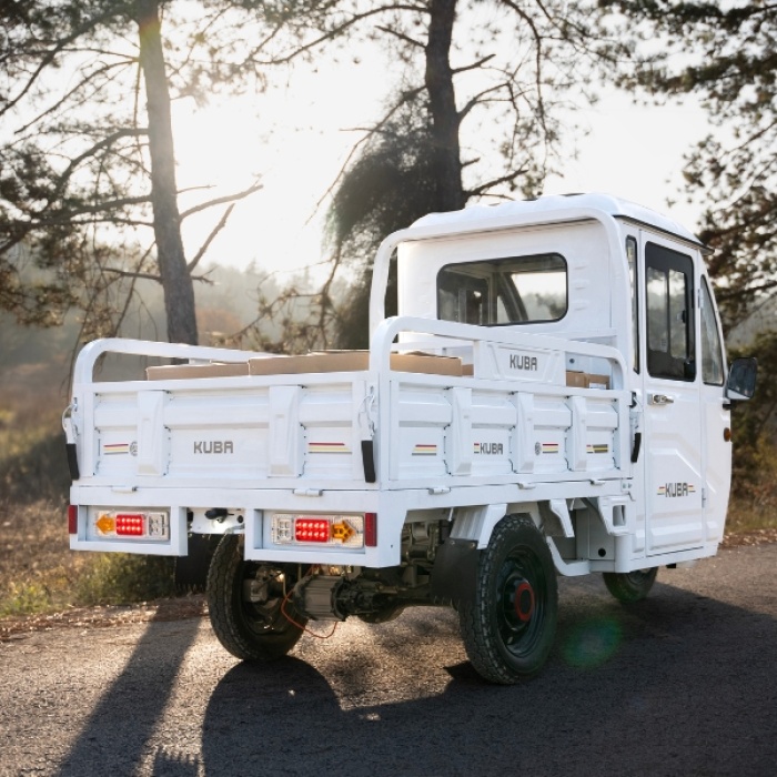 Triciclu electric cargo fără permis Kuba E-Kamyonet 25km/h Cabină 406kg - imagine 3