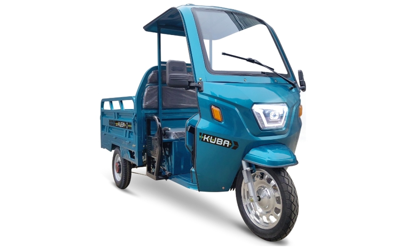 triciclu electric cargo fără permis Kuba GL35000 cu cabină benă transport marfă