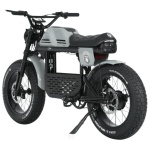 Bicicletă electrică fat bike 20 inch Ape Ryder Gibbon Slate Gray, 250W, 48V 20Ah, 25 km/h, autonomie 70 km, display LCD - imagine 3