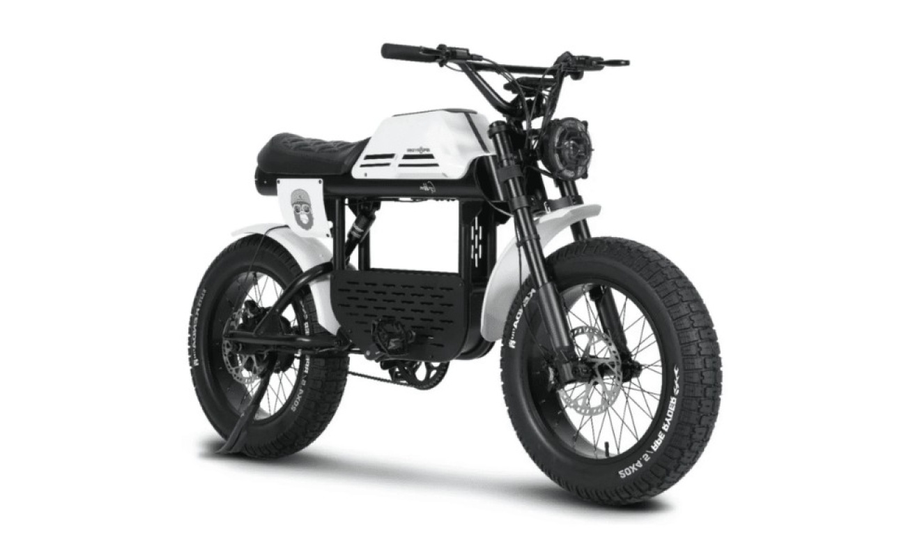 bicicleta electrica fat bike 20 inch Ape Ryder Gibbon Pure White