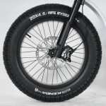 bicicleta electrica Ape Ryder Gibbon Pure White cu roti late 20 inch