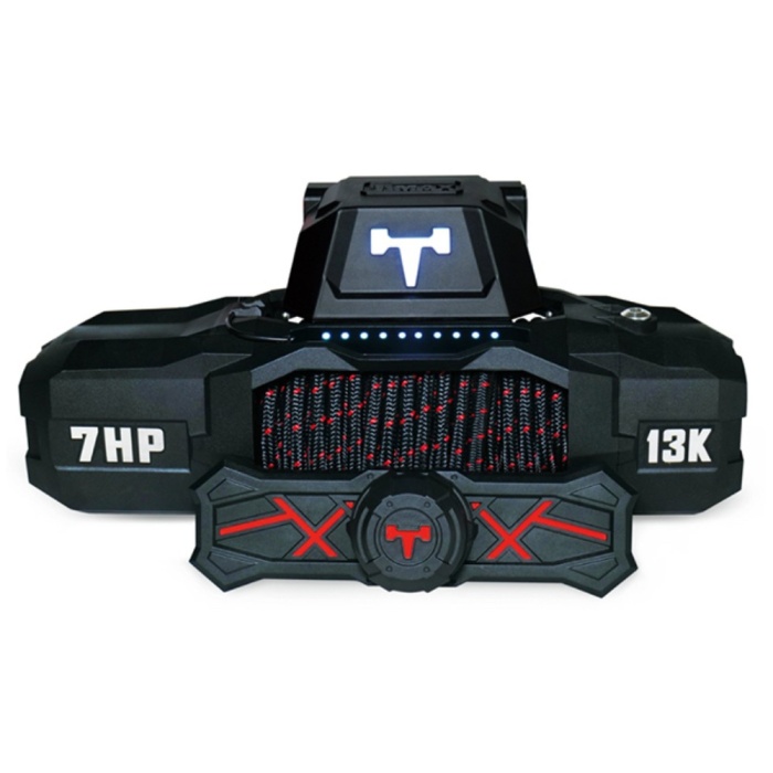 Troliu electric T-Max ForceView Titan 13000 lbs cu cablu Plasma premium prezentare frontala