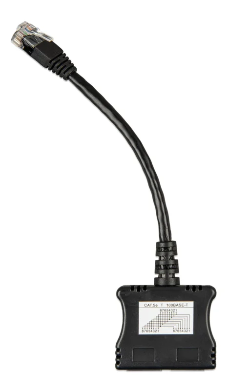 Cablu Victron Energy RJ45-splitter 1xRJ45 male/15cm cable/2xRJ45 female