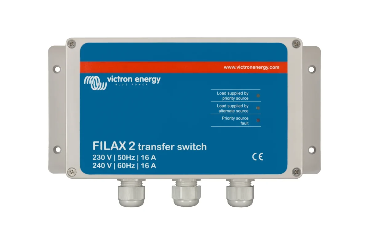 Comutator/distribuție DC Victron Energy Filax 2 Transfer Switch CE 230V/50Hz-240V/60Hz