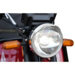 Far rotund și semnalizări pe triciclul electric cargo Kuba Cargo Trio