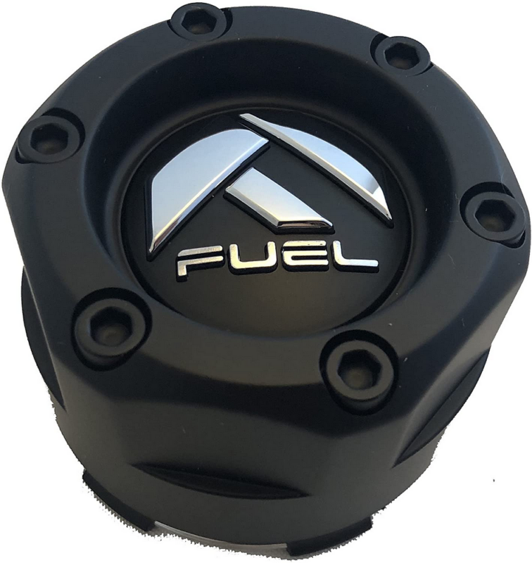 Capac central jantă Fuel Off-Road snap-in 80,6 mm negru mat cu logo crom 1003-47MB
