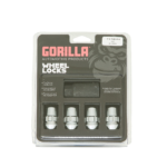 Set piulițe antifurt conice 1/2-20 UNF cheie 19 mm crom Gorilla 71481N