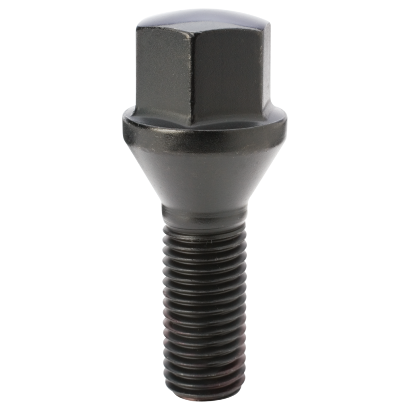 Șurub roată cap conic M12x1,5 filet 28 mm cheie 17 mm negru Gorilla 17179BC