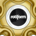 Placă capac central Rotiform LAS-R auriu satinat 33410-15SG