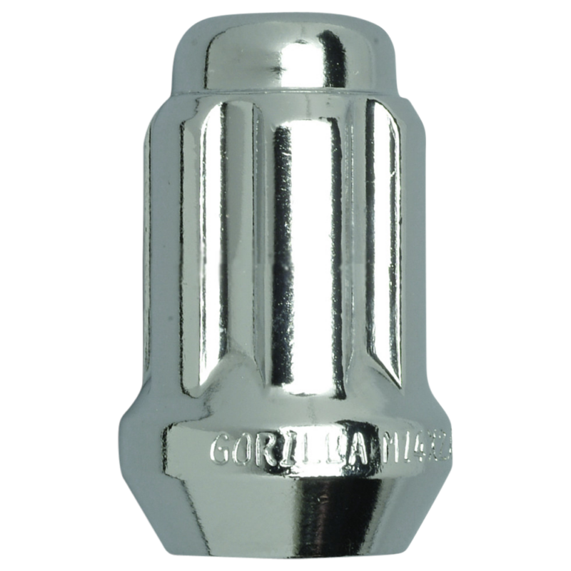 Piuliță roată spline duplex scurtă M14x1,5 crom Gorilla 26148S