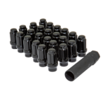 Kit montaj jante cu piulițe spline ET M12x1,5 6 prezoane negru Gorilla K6CES-12150BGR
