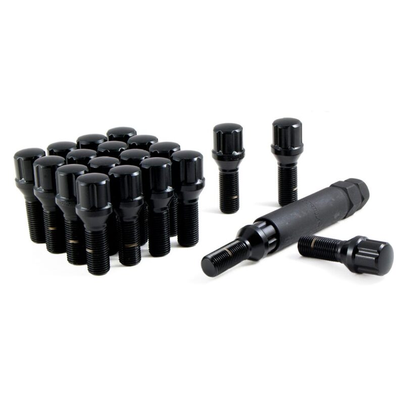Șurub roată spline M12x1,25 filet 28 mm negru Gorilla 17125SDBC
