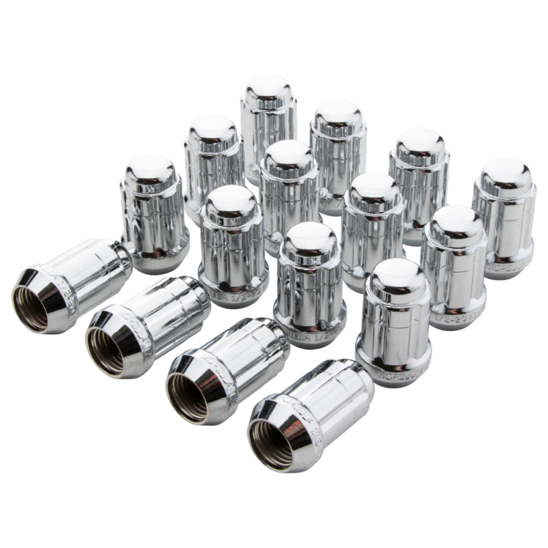 Kit montaj jante cu piulițe spline M12x1,25 4 prezoane crom cu ventile Gorilla K4CS-12125GR