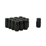 Kit piulițe roată cap hexagon 17 mm extins scurt M12x1,5 4 prezoane negru Gorilla K4XTS-12150B