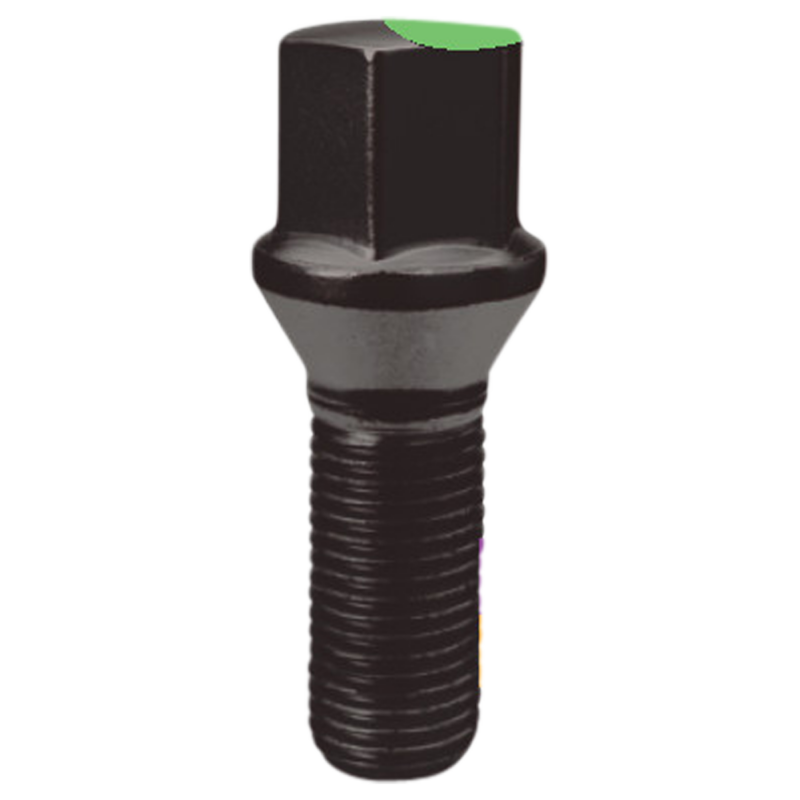 Șurub roată cap conic M14x1,5 filet 32 mm cheie 17 mm negru Gorilla 17020BC