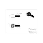 Capăt braț forjat Giiro 1”-14 braț spate superior Jeep Wrangler JK și JL Clayton Off Road RED-FA0500-1514.3