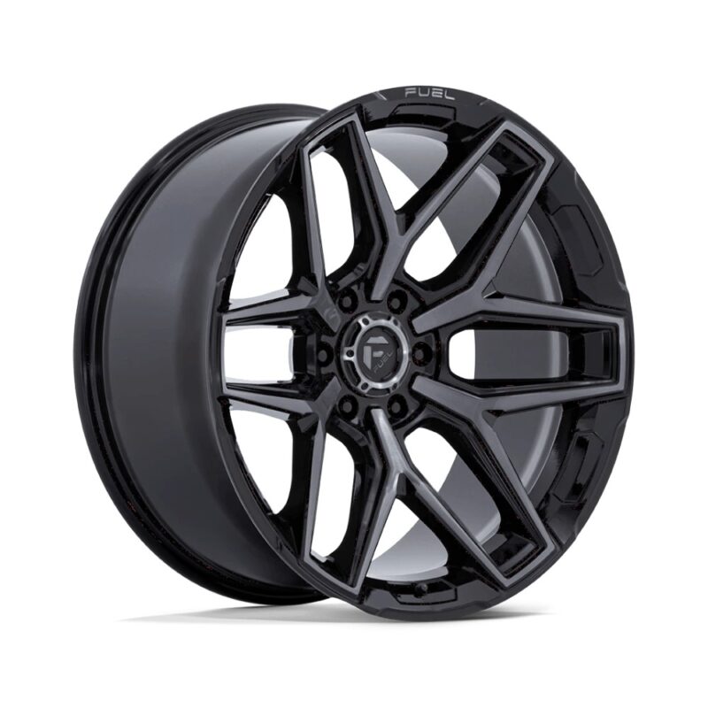 Jantă aliaj Fuel 854 FLUX 22X9.5 6x139.7 GLOSS BLACK BRUSHED FACE W/ GRAY TINT ET 20 CB 106.1 FC854BT22956820