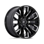 Jantă aliaj Fuel D849 REBAR 20X9 6x139.7 GLOSS BLACK MILLED ET 1 CB 106.1 D84920908450