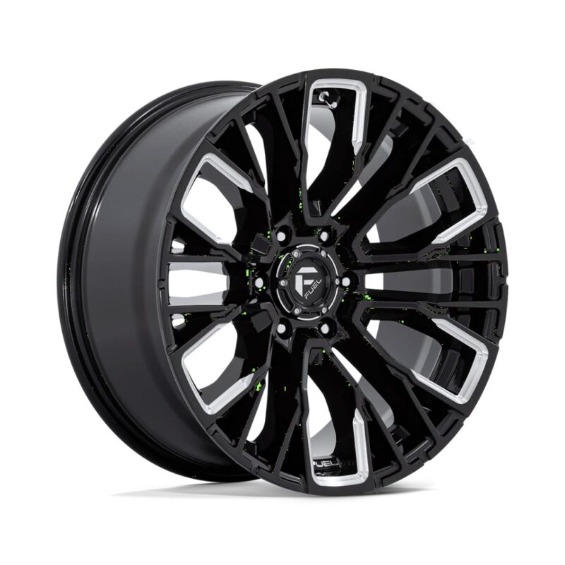 Jantă aliaj Fuel D849 REBAR 20X9 6x139.7 GLOSS BLACK MILLED ET 1 CB 106.1 D84920908450