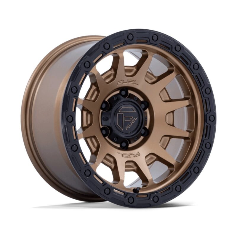 Jantă aliaj Fuel FC884 FORTRESS 17X9 5x127 MATTE BRONZE W/ GLOSS BLACK LIP ET -12 CB 71.5 FC884ZB17905012N