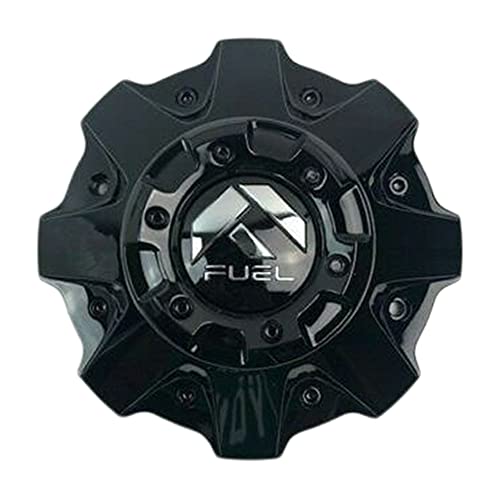 Capac central jantă Fuel Off-Road scurt negru lucios cu nituri negre 1001-79GBR