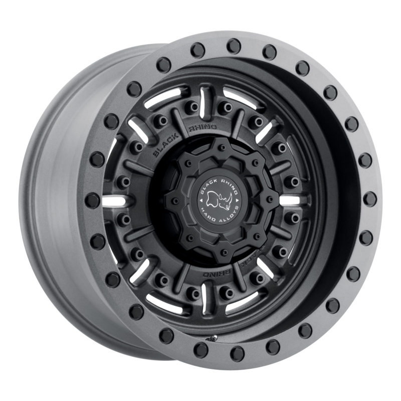 Jantă aliaj Black Rhino ABRAMS 17X9.5 8x165.1 TEXTURED MATTE GUNMETAL ET -18 CB 122.4 1795ABR-88165G22