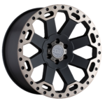 Jantă aliaj Black Rhino WARLORD 17X8 5x120 MATTE BLACK W/ MACHINED DARK TINT ET 35 CB 76.1 1780WAR355120M76