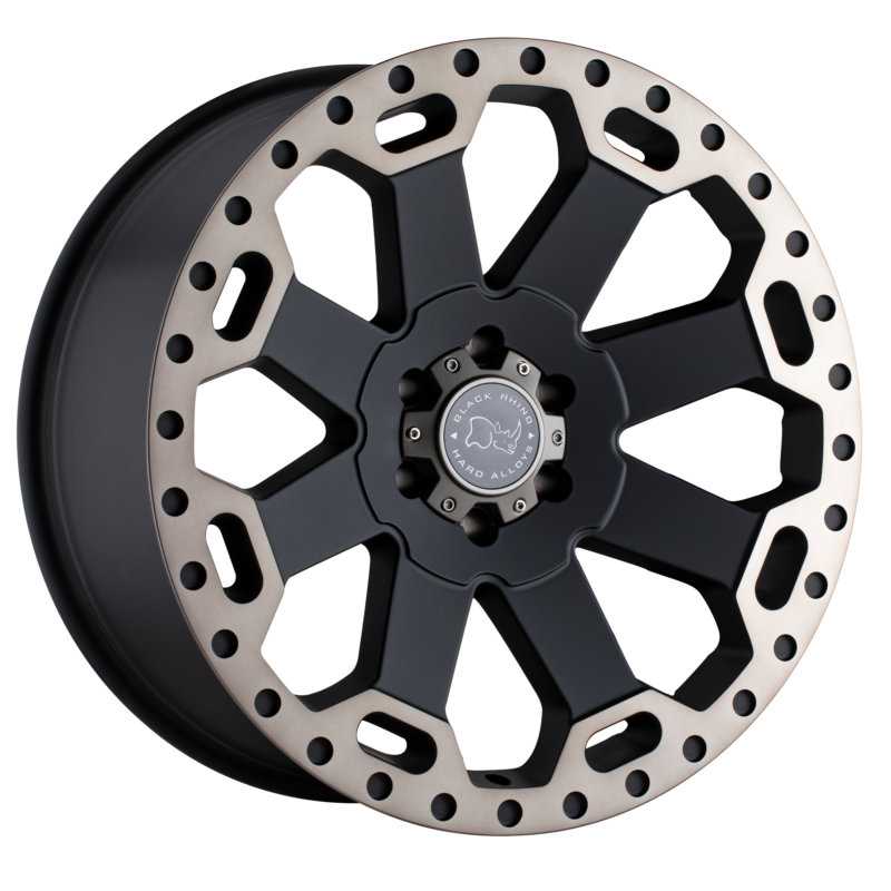 Jantă aliaj Black Rhino WARLORD 17X8 5x120 MATTE BLACK W/ MACHINED DARK TINT ET 35 CB 76.1 1780WAR355120M76