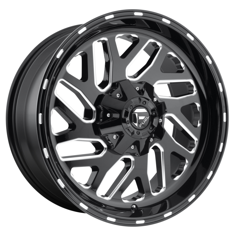 Jantă aliaj Fuel D581 TRITON 24X12 6x135 / 6x139.7 GLOSS BLACK MILLED ET -44 CB 106.1 D58124209847