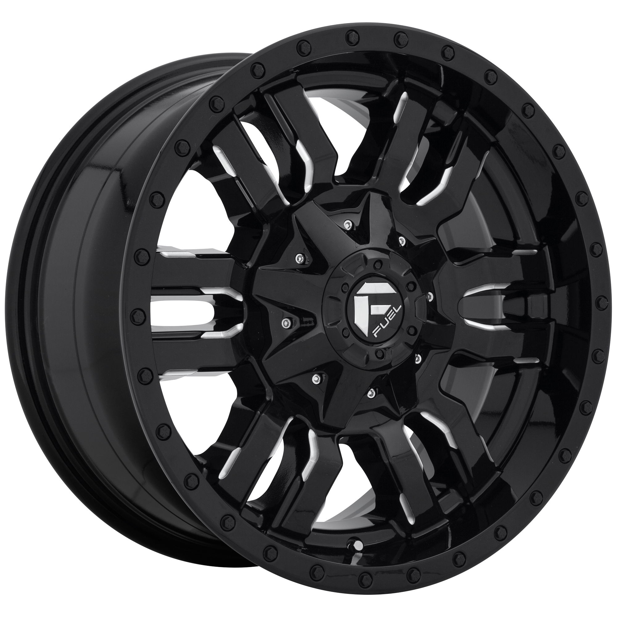 hD595.png Jantă aliaj Fuel D595 SLEDGE 20X9 8x165.1 GLOSS BLACK MILLED ET 20 CB 125.1 D59520908257