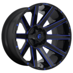 Jantă aliaj Fuel D644 CONTRA 20X10 5x139.7 / 5x150 GLOSS BLACK W/ BLUE TINT ET -18 CB 110.1 D64420007047