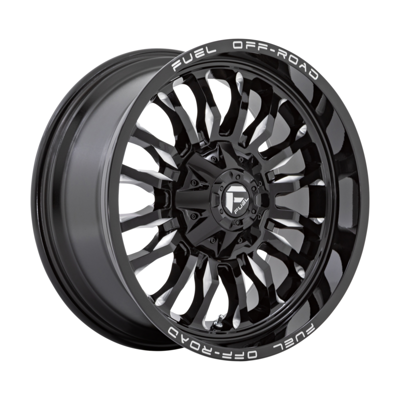 Jantă aliaj Fuel D795 ARC 22X12 8x180 GLOSS BLACK MILLED ET -44 CB 124.2 D79522201847