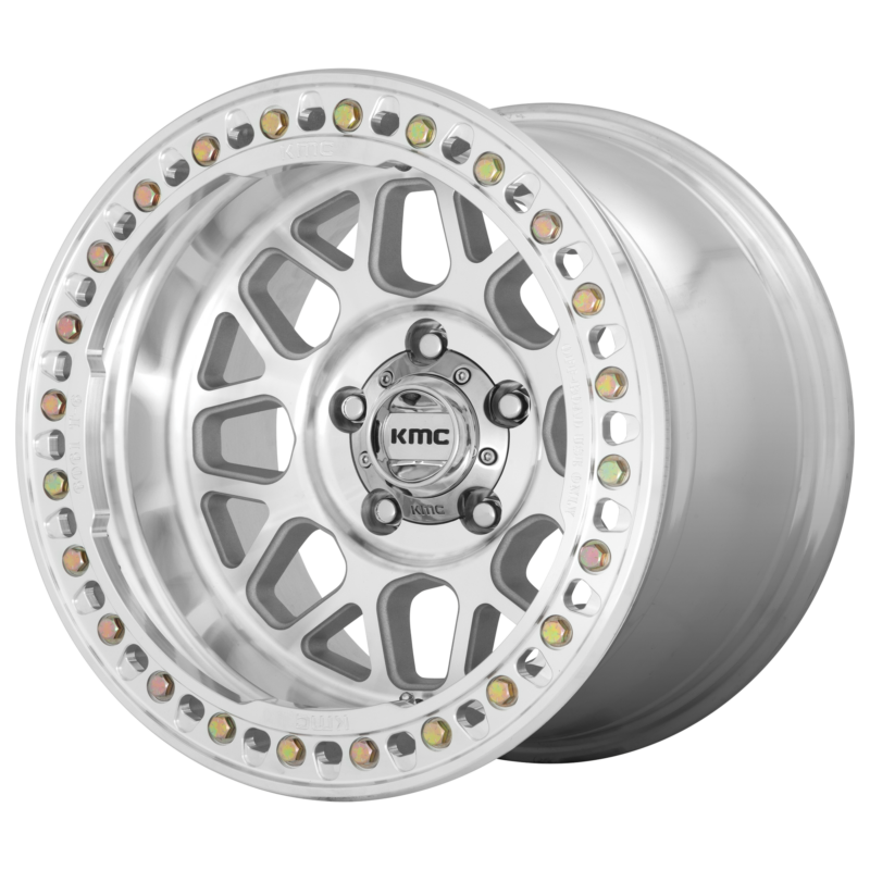 Jantă aliaj KMC KM235 GRENADE CRAWL BEADLOCK 17X9 8x165.1 MACHINED ET -38 CB 125.1 KM23579080538N