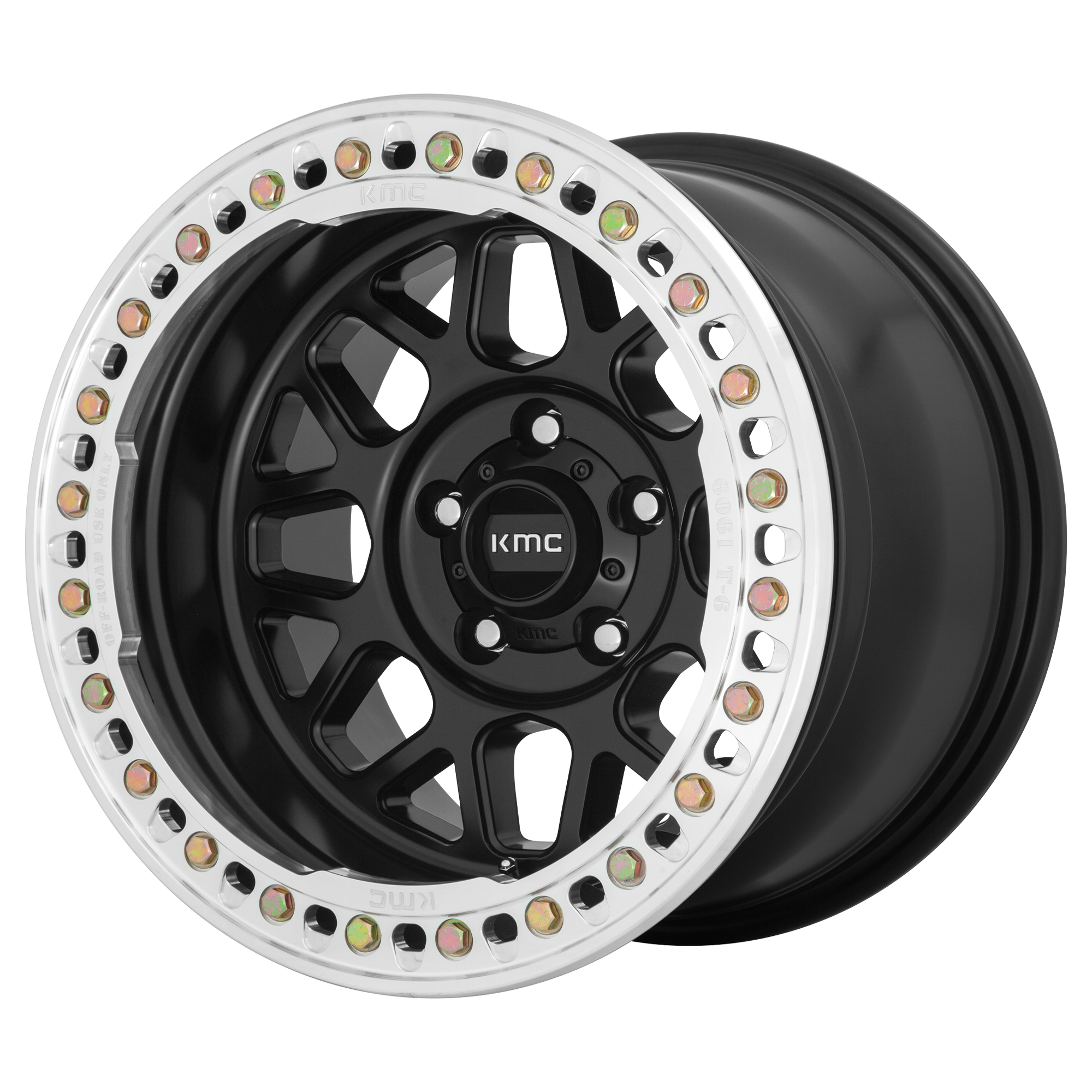 hKM2357.png Jantă aliaj KMC KM235 GRENADE CRAWL BEADLOCK 17X8.5 5x127 SATIN BLACK ET 0 CB 71.5 KM23578550700