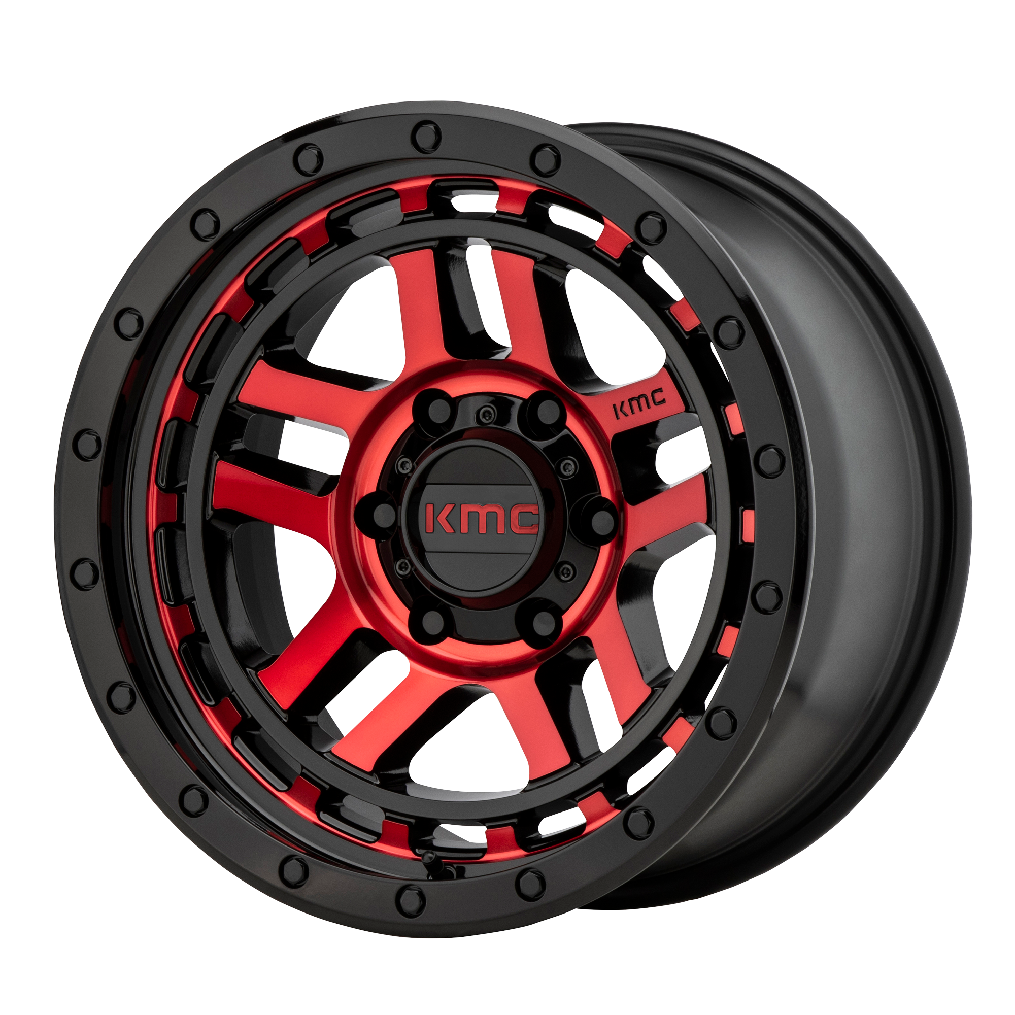 hKM5409.png Jantă aliaj KMC KM540 RECON 17X8.5 6x139.7 GLOSS BLACK MACHINED W/ RED TINT ET 18 CB 106.1 KM54078568918