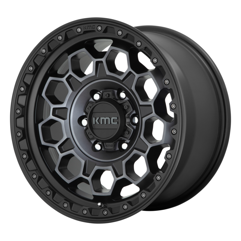 Jantă aliaj KMC KM545 TREK 17X9 5x127 SATIN BLACK W/ GRAY TINT ET 18 CB 71.5 KM54579050418