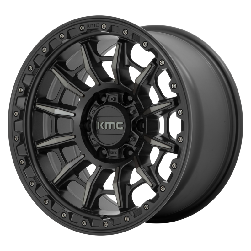Jantă aliaj KMC KM547 CARNAGE 17X9 6x139.7 SATIN BLACK W/ GRAY TINT ET -12 CB 106.1 KM54779068412N