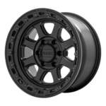 Jantă aliaj KMC KM548 CHASE 17X9 8x165.1 SATIN BLACK W/ GLOSS BLACK LIP ET -12 CB 125.1 KM54879080712N