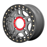 Jantă aliaj KMC Powersports KS240 RECON UTV BEADLOCK 14X7 4x137 GUNMETAL W/ GLOSS BLACK RING ET 38 CB 112.1 KS24047048438