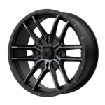 Jantă aliaj MSA Offroad Wheels M43 FANG UTV 14X7 4x137 SATIN BLACK W/ TITANIUM TINT ET 10 CB 112.1 M43-04737