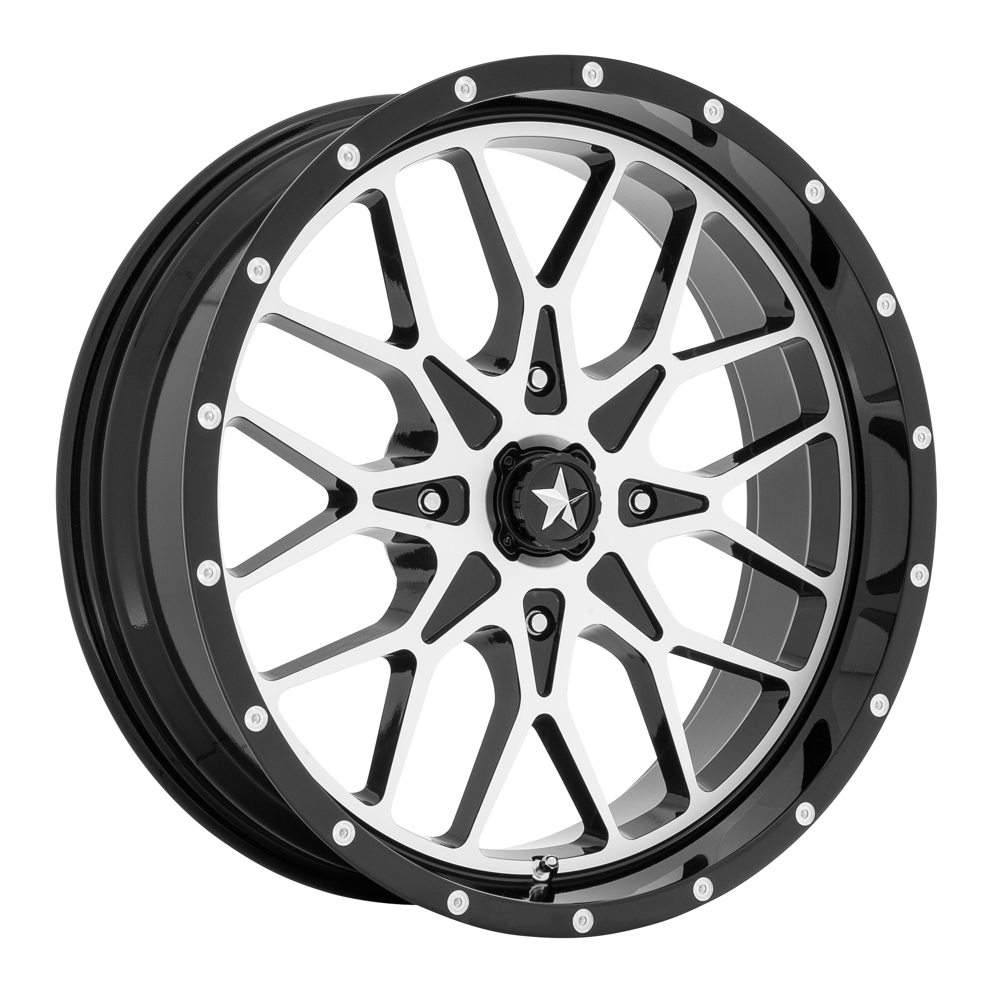 hMA0455.png Jantă aliaj MSA Offroad Wheels M45 PORTAL UTV 20X7 4x137 GLOSS BLACK MACHINED ET 0 CB 112.1 M45-020737