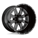 Jantă aliaj Moto Metal MO962 20X12 8x170 GLOSS BLACK MILLED ET -44 CB 125.1 MO96221287344N