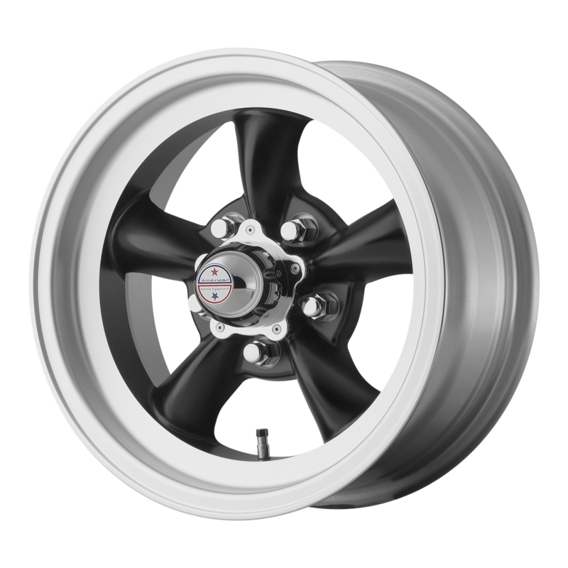 Jantă aliaj American Racing Vintage VN105 TORQ THRUST D 15X10 5x120.65 SATIN BLACK W/ MACHINED LIP ET -44 CB 83.06 VN1055161B