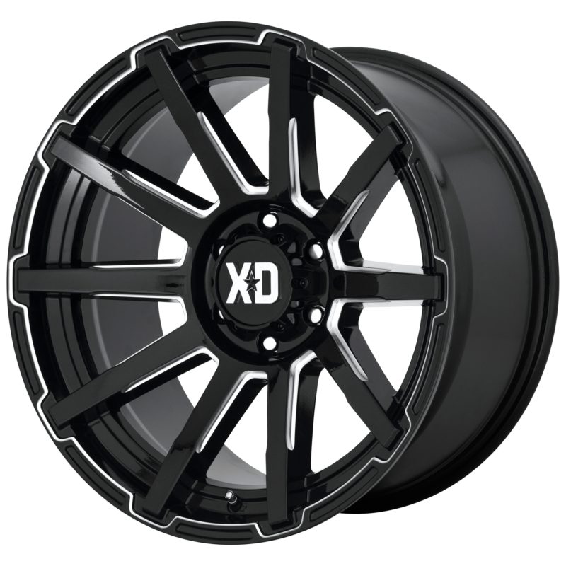 Jantă aliaj XD XD847 OUTBREAK 20X10 6x139.7 GLOSS BLACK MILLED ET 12 CB 106.1 XD84721068312