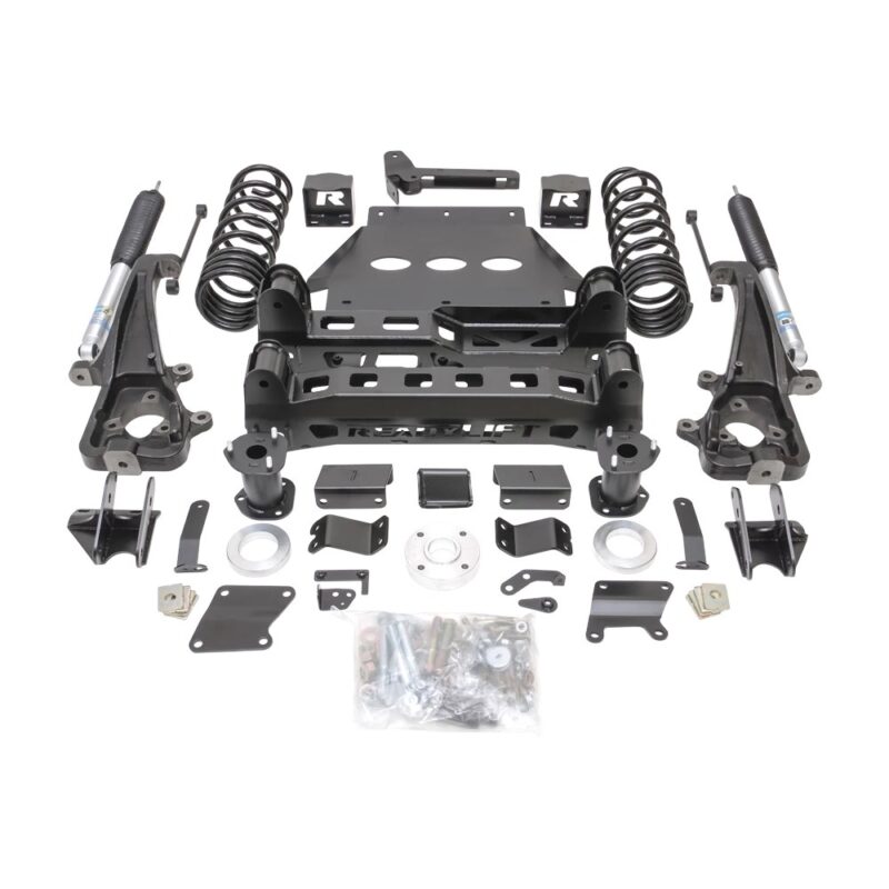 Kit de lift cu fuzete big bore Dodge RAM 1500 din 2019 suspensie pe aer, jante 22” lift 6” ReadyLIFT 44-19622