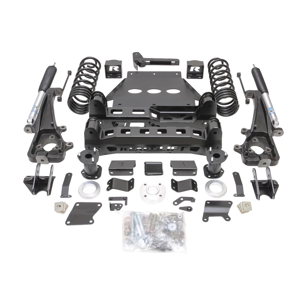 Kit de lift cu fuzete big bore Dodge RAM 1500 din 2019 suspensie pe aer, jante 22” lift 6” ReadyLIFT 44-19622 Kit de lift cu fuzete big bore Dodge RAM 1500 din 2019 suspensie pe aer, jante 22” lift 6” ReadyLIFT 44-19622