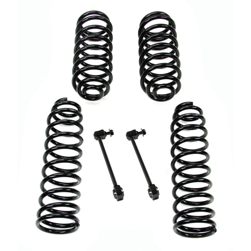 Kit lift cu arcuri elicoidale 1.5” Jeep Wrangler JK 2 uși fără amortizoare Teraflex 1351502 Kit lift cu arcuri elicoidale 1.5” Jeep Wrangler JK 2 uși fără amortizoare Teraflex 1351502