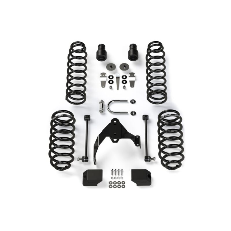 Kit lift cu arcuri elicoidale 2.5” Jeep Wrangler JK 4 uși fără amortizoare și fără extensii Teraflex 1351000